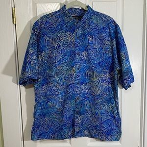 PETE HUNTINGTON Blue Leaf Sunbleach Print Size L
